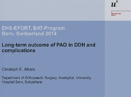 Résultats à long terme de l'ostéotomie périacétabulaire et développement de la dysplasie de la hanche et ses complications