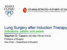 Lung Surgery after induction therapy