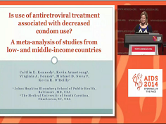 L'utilisation d'ART est-elle associée à la diminution d'utilisation du préservatif? Une méta-analyse d'études des pays à revenu faible et moyen (LMIC)