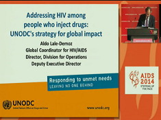 Lutter contre le VIH parmi les personnes qui prennent des drogues: la stratégie de l'UNODC pour un impact global