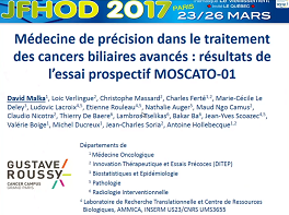 Médecine de précision dans le traitement des cancers biliaires avancés : résultats de l'essai prospectif MOSCATO-01