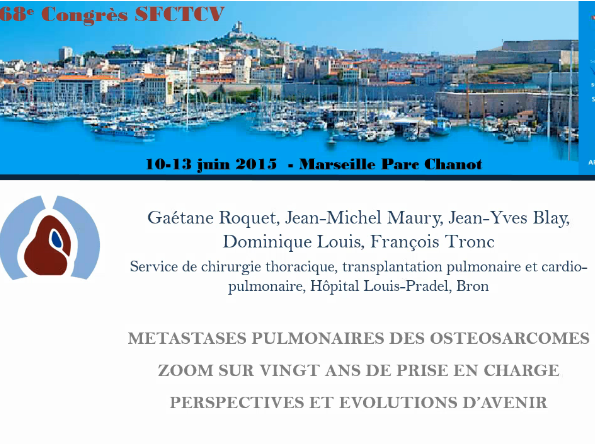 Métastases pulmonaires des ostéosarcomes