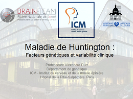 Maladie de Huntington Maladie de Huntington