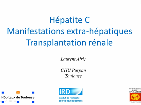 Manifestations extra hepatiques en transplantation renale