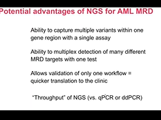 Measurable Residual Disease in Acute Myeloid Leukemia MRD in AML
