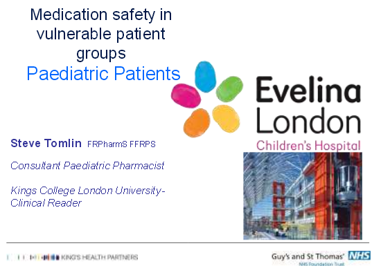 Medication safety in vulnerable patient groups