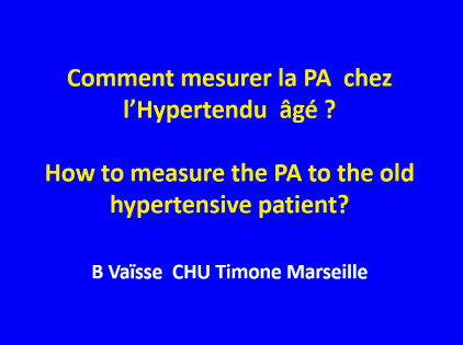 Mesure de la pression arterielle