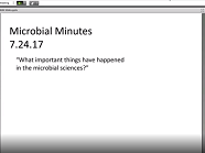 Microbial Minutes 07.24.17