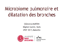 Microbiome du poumon et DDB
