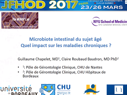 Microbiote intestinal du sujet âgé : quel impact sur les maladies chroniques ? Microbiote intestinal du sujet âgé : quel impact sur les maladies chroniques ?