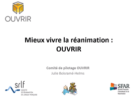 Mieux vivre la réanimation - Ouvrir