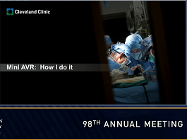 Minimally-invasive AVR: State of the Art