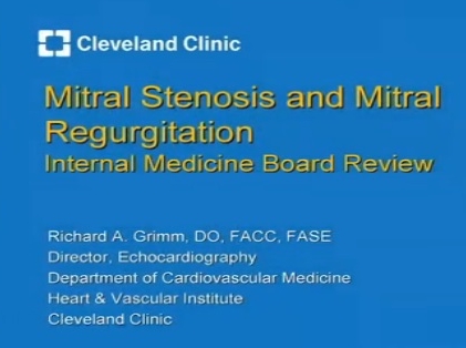 Mitral Stenosis and Mitral Regurgitation
