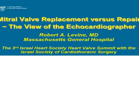 Mitral Valve Replacement Varsus Repair - The View of the Echocardiographe