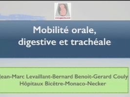 Mobilité orale, digestive et trachéale Mobilité orale, digestive et trachéale