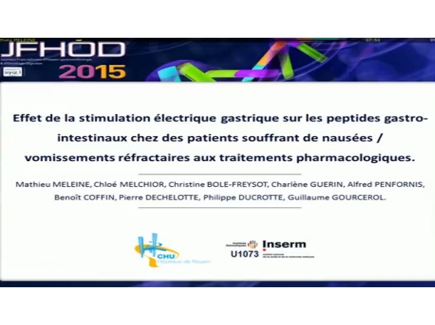 Modulation de l’expression des peptides gastroduodénaux par la stimulation électrique gastrique Modulation de l’expression des peptides gastroduodénaux par la stimulation électrique gastrique