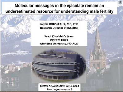 Molecular messages in the ejaculate remain an underestimated resource for understanding male fertility Molecular messages in the ejaculate remain an underestimated resource for understanding male fertility