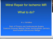 My approach to functional mitral regurgitation