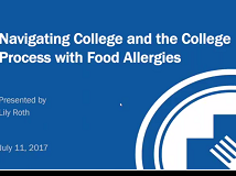 Navigating College and the College Process with Food Allergies