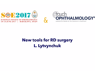 New Tools for RD Surgery, Lyubomyr Lytvynchuk