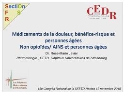 Non opioïdes / AINS et personne âgée