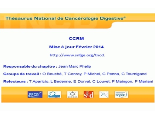 Nouveauté du Thésaurus National de Cancérologie Digestive (2)