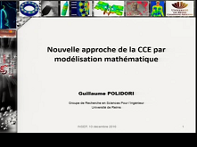 Nouvelle approche de la CCE par modélisation mathématique Nouvelle approche de la CCE par modélisation mathématique