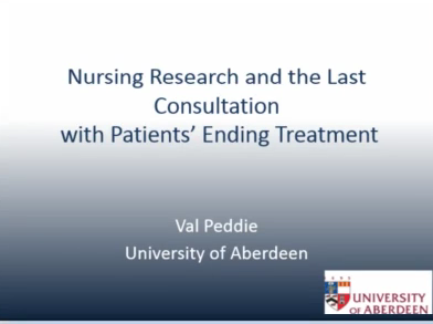 Nursing research on the last consult of patient sending treatment