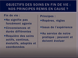 Objectifs des soins en fin de vie : nos principes remis en cause (Soignant) ?