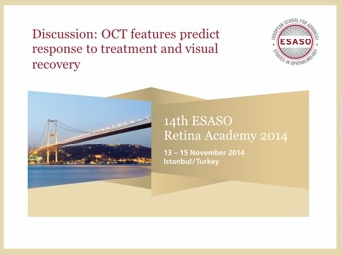 OCT features predict response to treatment and visual recovery OCT features predict response to treatment and visual recovery