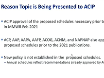 October 2020 ACIP Meeting - Welcome & Immunization Schedules