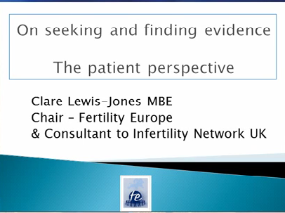 On seeking and finding evidence: The patien perspective On seeking and finding evidence: The patien perspective