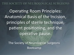 Operating Room Principles