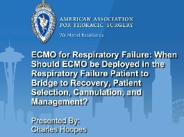 Thérapies optimales pour la défaillance terminale d'organes thoraciques - ECMO pour l'insuffisance respiratoire Thérapies optimales pour la défaillance terminale d'organes thoraciques - ECMO pour l'insuffisance respiratoire