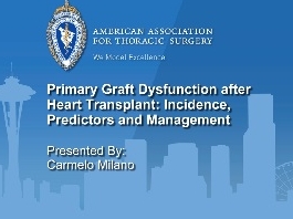 Thérapies optimales pour la défaillance terminale d'organes thoraciques - Dysfonction primaire du greffon après transplantation cardiaque Thérapies optimales pour la défaillance terminale d'organes thoraciques - Dysfonction primaire du greffon après transplantation cardiaque