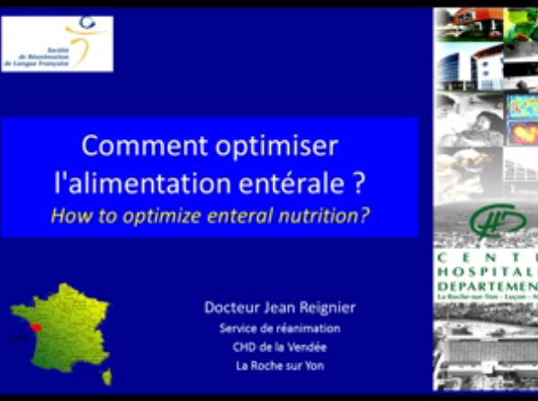 Optimisation de la nutrition entérale - 2015