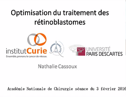 Optimisation du traitement des Rétinoblastomes