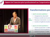 Organisation des soins : apport de l'exercice pluriprofessionnel