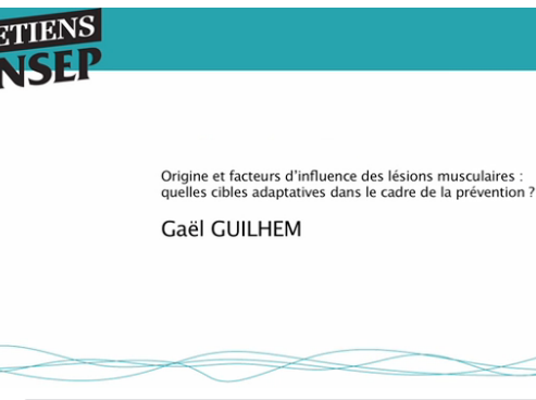 Origine et facteurs d'influence des lésions musculaires : quelles cibles adaptatives dans le cadre de la prévention ?
