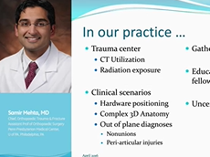 Orthopedic Applications of VolumeRAD* Digital Tomosynthesis (Full Recording)