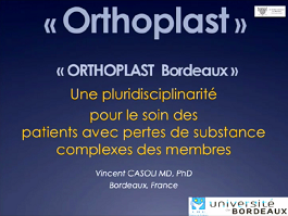 "Orthoplast" : une discipline pluridisciplinaire pour le soin des patients avec pertes de substances complexes des membres