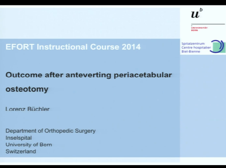 Outcome of anteverting periacetabular osteotomy