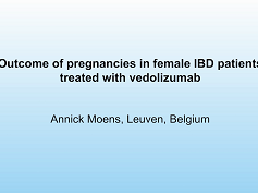 Outcome of pregnancies in female IBD patients treated with vedolizumab