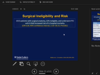 Outcomes Management of Multivessel CAD When Bypass Surgery is Not an Option