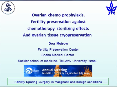 Ovarian chemio prophylaxis, fertility preservation against the sterilizing effects of chemotherapy and ovarian tissue cryopreservation Ovarian chemio prophylaxis, fertility preservation against the sterilizing effects of chemotherapy and ovarian tissue cryopreservation