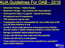Overactive Bladder: Evaluation and Management