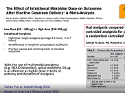 Pain management after C-section