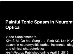 Painful Tonic Spasm in Neuromyelitis Optica Painful Tonic Spasm in Neuromyelitis Optica