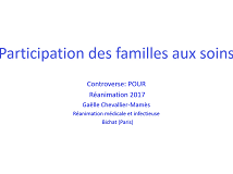 Participation des familles aux soins