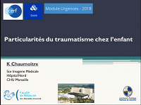 Particularités du traumatisme chez lenfant